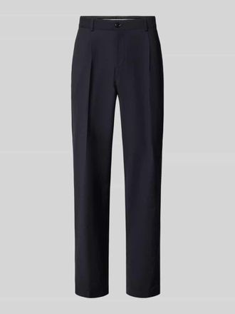 Joop Loose Fit Hose mit B&uuml;gelfalten Modell Lexter in Marine, Gr&ouml;&szlig;e 102