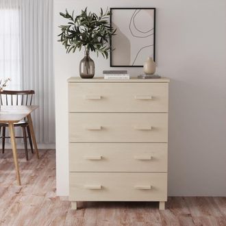 vidaXL Vidaxl - Aparador Hamar Madera Pino Maciza Marr&oacute;n Miel 79x40x103,5 Cm
