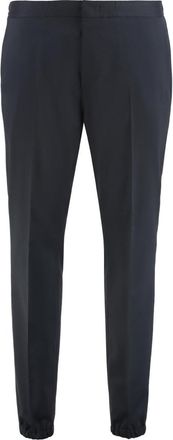 Ermenegildo Zegna Blue Flat Front Pants
