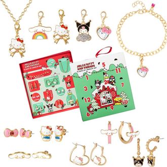 Hello Kitty Advent Calendar 12-Piece Jewelry Set with Earrings, Charms, and Bracelets in Multicolor at Nordstrom