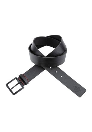 HUGO BOSS Lederg&uuml;rtel HUGO Gionio-HUGO-Pr_Sz35, Herren, Gr. 11,5, schwarz (schwarz 001), Materialmix, unifarben, G&uuml;rtel Lederg&uuml;rtel, mit BOSS-Schriftzug