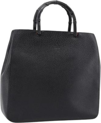 Gucci Pre-owned Vintage Tote Bag - Dames - Vintage Shopper - Zwart - ONE Size - Leer - Vintage
