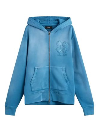 Amiri appliqu&eacute; zip jacket - Blu