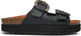 V.Gan Vegan Pruimen Voetbed Reptiel Sandalen