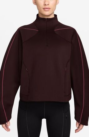 Nike Universa Dri-FIT Quarter Zip Pullover in 652 Burgundy Crush/Bgyash at Nordstrom, Size X-Small