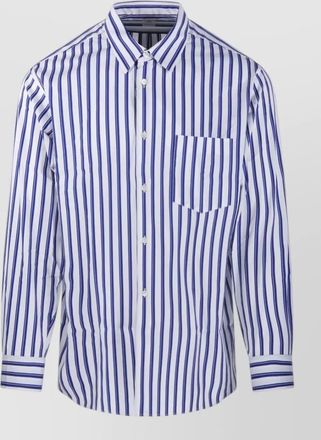 Comme Des Gar&ccedil;ons long sleeve striped shirt button down collar