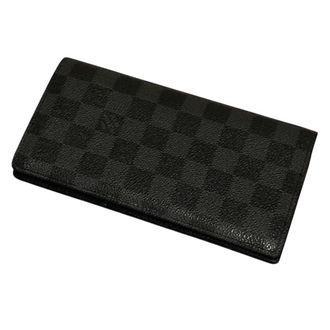 Louis Vuitton Black Damier Graphite Long Wallet (Bi-Fold) (Pre-Owned)
