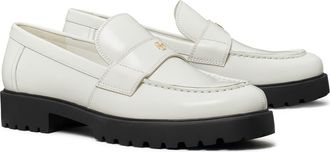 Tory Burch Classic Platform Lug Sole Loafer in Dove White at Nordstrom, Size 10.5