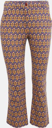 Max Mara Multicolor Printed Cotton Capri Pants