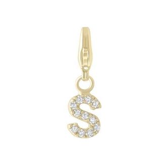 Electric Picks Initial Charm in Gold - S at Nordstrom