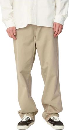 Carhartt Work in Progress Simple Pant - Heren - Straight fit broeken - Beige - W28 L32 - Katoen - Broeken
