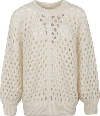 Isabel Marant Isabel Marant Womens Fane Wool Jumper - Ivory - Size EU 36 (Womens)