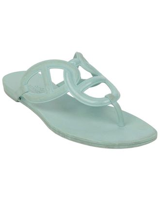 Herm&egrave;s Womens Leather Sandal (Authentic Pre-Loved)