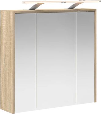 vidaXL Armario Con Espejo De Ba&ntilde;o Roble Sonoma 63,5 X 16 X 62,5 Cm Vidaxl