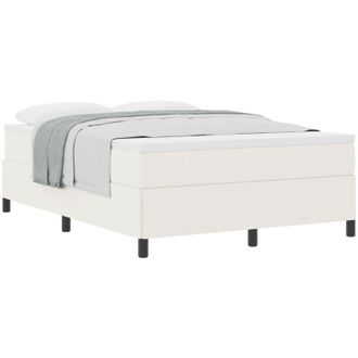 vidaXL Estructura De Cama Crema 140 X 190 Cm Telas De Pana Vidaxl