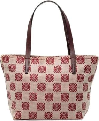 Loewe Pre-owned Tote Bags, female, Red, Size: ONE SIZE Pre-owned Tote Bag