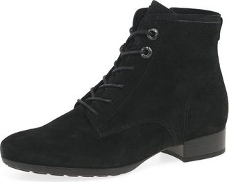 Gabor Boat Womens Ankle Boots 6.5 UK Black Suede