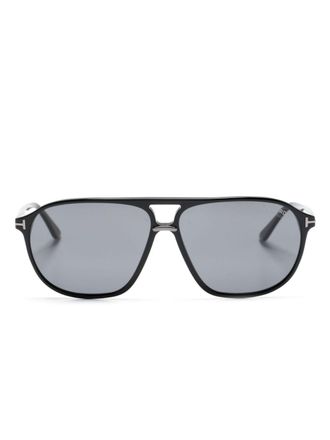 Tom Ford Eyewear Bruce zonnebril met navigator montuur - Zwart
