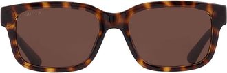 Gucci Brown Rectangular Mens Sunglasses GG1583S 002 56