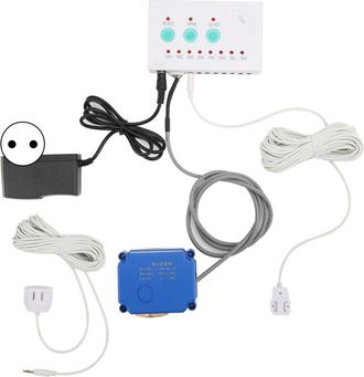 OEM Kit De Sistema De Detecci&oacute;n De Fugas De Agua De Doble V&iacute;a, Sensor De Alarma, V&aacute;lvula De Bola De Lat&oacute;n Simple