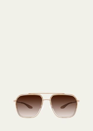 Barton Perreira Mens Rizzo Acetate Aviator Sunglasses