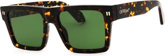 Off-white LAWTON 6E55 Mens Sunglasses Tortoiseshell Size 54