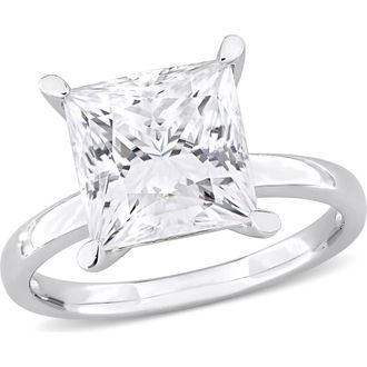 Delmar Sterling Silver Princess Cut Lab Created Moissanite Ring at Nordstrom Rack, Size 6
