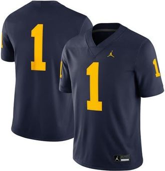 Jordan Brand Mens Jordan Brand 1 Navy Michigan Wolverines Game Jersey at Nordstrom, Size Xxx-Large