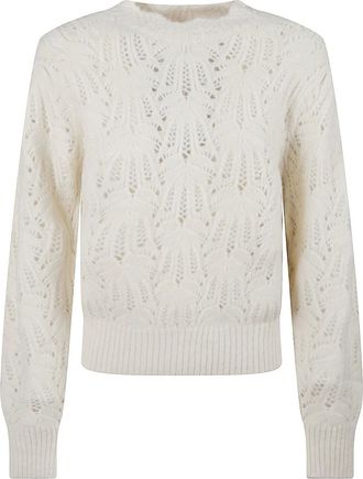 Isabel Marant Round-neck Knitwear, female, Beige, XS, Celestine Jumper
