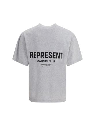 Represent Mens Cotton T-Shirt Ash Grey T-Shirts And Polos