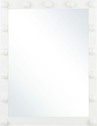 Beliani Specchio A Led Da Parete Bianco 50 X 60 Cm Odenas