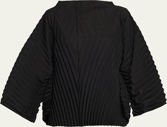 Issey Miyake Wave Pleats Oversized Top