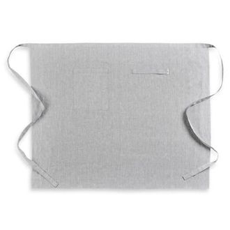 Solino Home Linen Apron - Linen Midi Bistro Apron in Oyster Grey at Nordstrom, Size X-Large