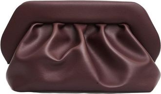 Themoirè Clutch Vegan Leather Bordeaux