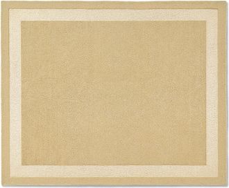 Castlery Tan France Isha Area Rug by Castlery, Sand, 7.5 x 9, 100% New Zealand Wool, Home Decor
