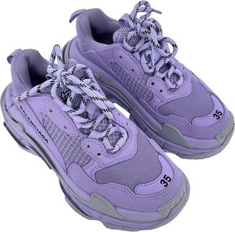 Balenciaga Mens Nylon Canvas Triple S Sneaker (Authentic Pre-Loved)
