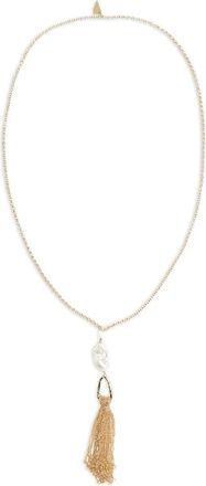 Forte_Forte Collana con perle - Marrone