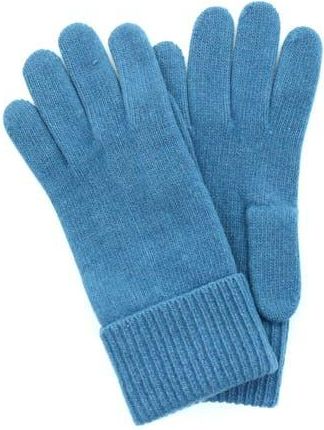 Portolano Cashmere Ribbed Gloves in Palace Blue at Nordstrom Rack