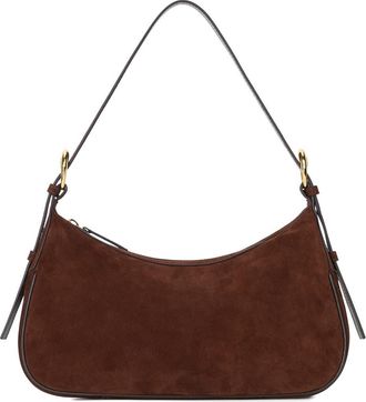 Staud Pine Leather Shoulder Bag in Mahogany at Nordstrom
