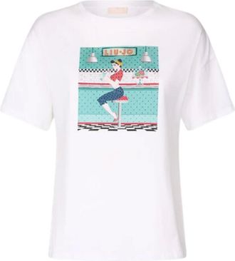Liu Jo Mujer, Camisetas, Blanco, Talla: S