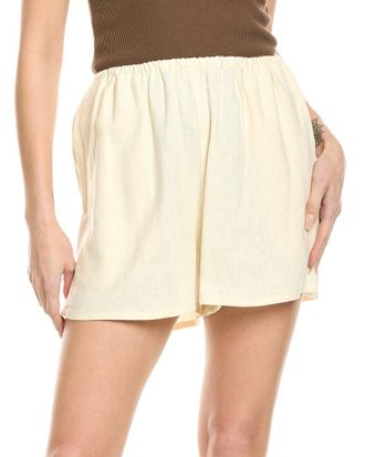 WeWoreWhat Weworewhat Pull-On Linen-Blend Short