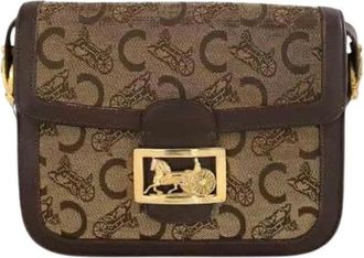 Celine Pre-owned Cross Body Bags, female, Brown, Size: ONE SIZE Pre-owned Cr&eacute;cy Vintage Crossbody Bag