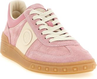 Valentino Garavani Womens Multicolor Calfskin Low Top Sneakers