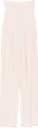 Norma Kamali Pantaloni a vita alta - Rosa