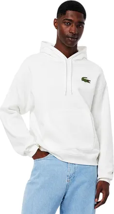 Lacoste Hoodie met trekkoord voor heren, losse pasvorm (Cr&egrave;me)