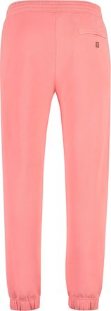 Givenchy Mens Logo Print Sweatpants - Coral Cotton - Size Small