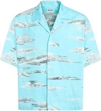 Moschino Hombre, Camisas, Azul, Talla: XL