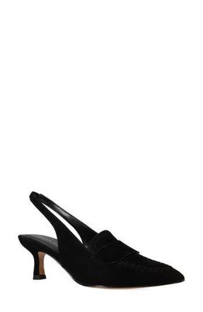 Pelle Moda Keagen Pointed Toe Slingback Pump in Black at Nordstrom Rack, Size 9.5