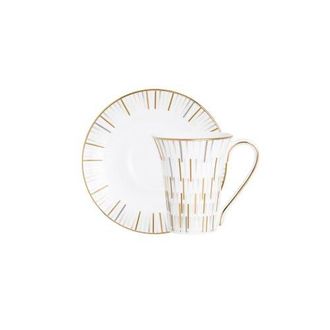Prouna Luminous Espresso Cup & Saucer in White at Nordstrom