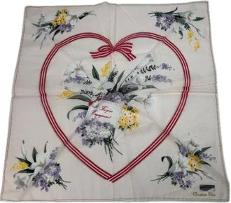 Dior Pre-owned Foulard Vintage - - Pre-owned - Donna - Bianco - ONE SIZE